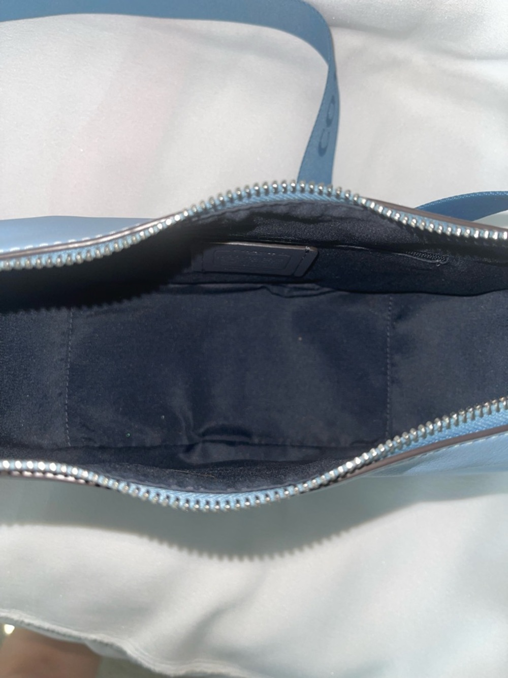 *AUTHENTIC* COACH PACE CROSSBODY BAG STYLE CT644 CORNFLOWER BLUE MSRP $400! - Picture 10 of 16